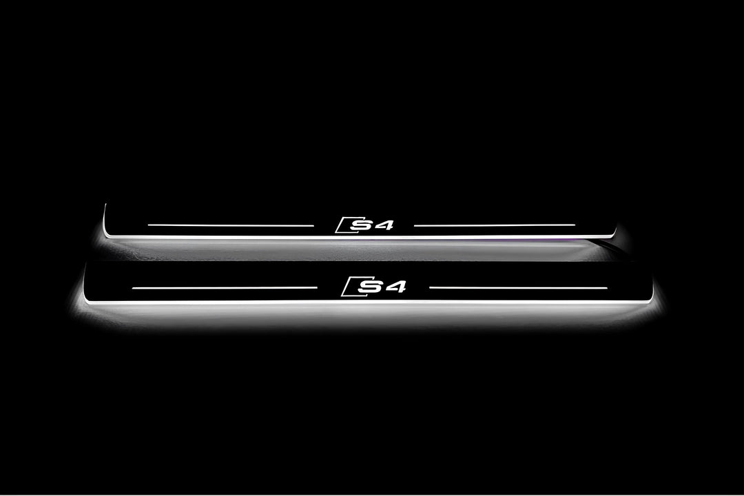 Audi A4 B8 2007-2016 Door Sill Protectors With Logo S4 Audi Led Door Sills opdesign