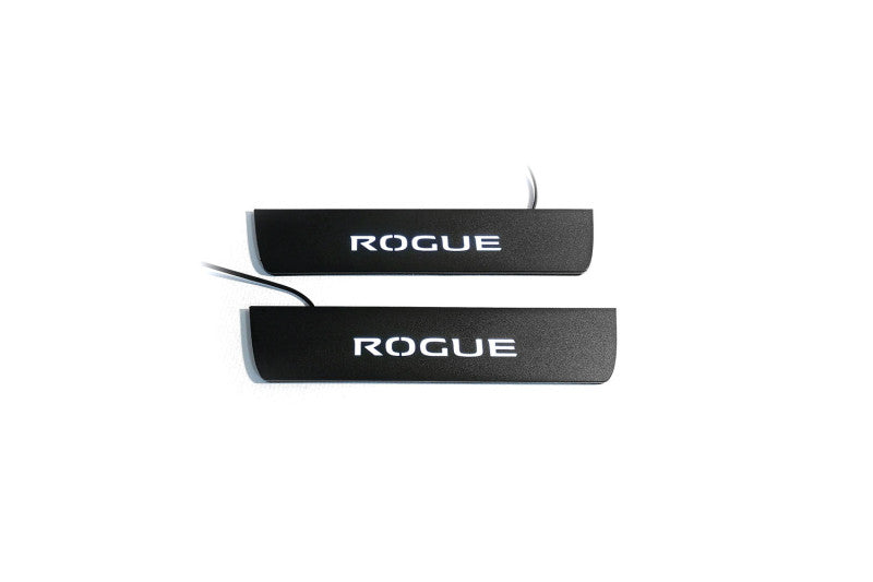 Nissan Rogue II 2014-2021 Led Door Sill Pro With Logo Rogue (Premium Painting) Nissan Led Door Sills PRO opdesign