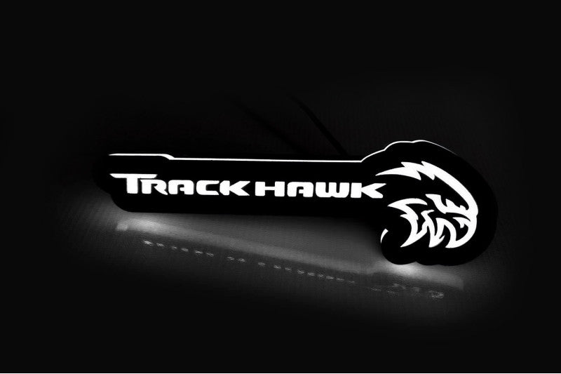 Jeep Illuminated LED Radiator Grille Emblems and Badges with Trackhawk + Hellhawk logo Jeep Led Emblems decoinfabric