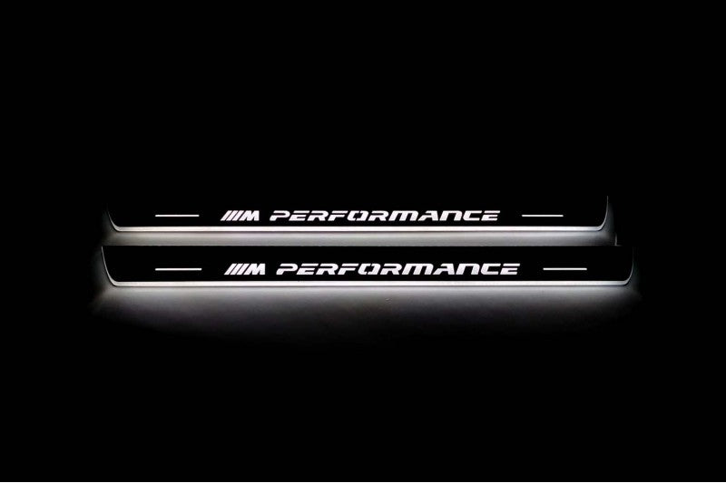 BMW X5 G05 2019+ Led Sill Plates With M Perfomance Logo BMW Led Door Sills opdesign