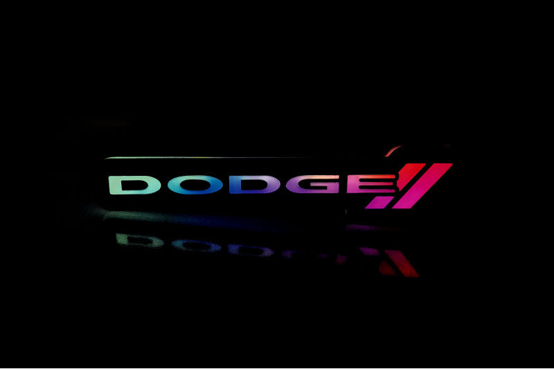 Dodge Illuminated LED Radiator Grille Emblems and Badges with Dodge (type 2) logo Dodge Led emblems decoinfabric