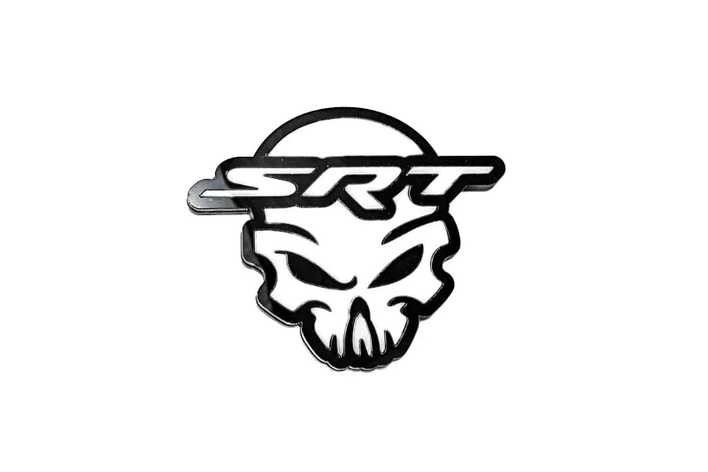 Chrysler Radiator grille emblem with SRT Skull logo Chrysler emblems decoinfabric
