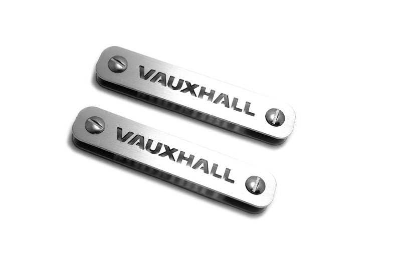 Stainless Steel Floor Mats Emblems Set Badges with Vauxhall Logo Car Mats Badges Decoin