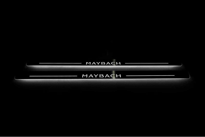 Mercedes S-Class C217 2014-2020 Door Sill Led Plate With Maybach Logo