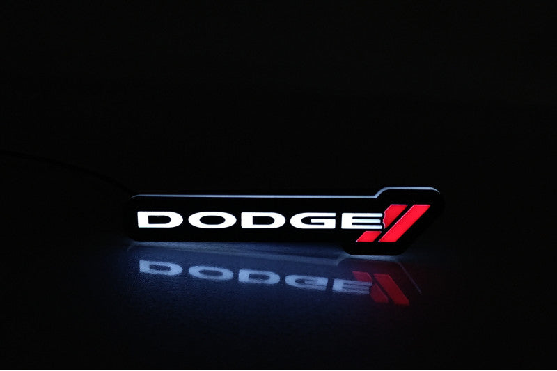 Dodge Illuminated LED Radiator Grille Emblems and Badges with Dodge (type 1) logo Dodge Led emblems decoinfabric