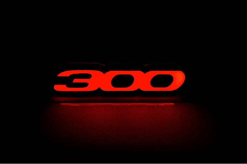 Chrysler Illuminated LED Radiator Grille Emblems and Badges with 300 (type 1) logo Chrysler Led Emblems decoinfabric