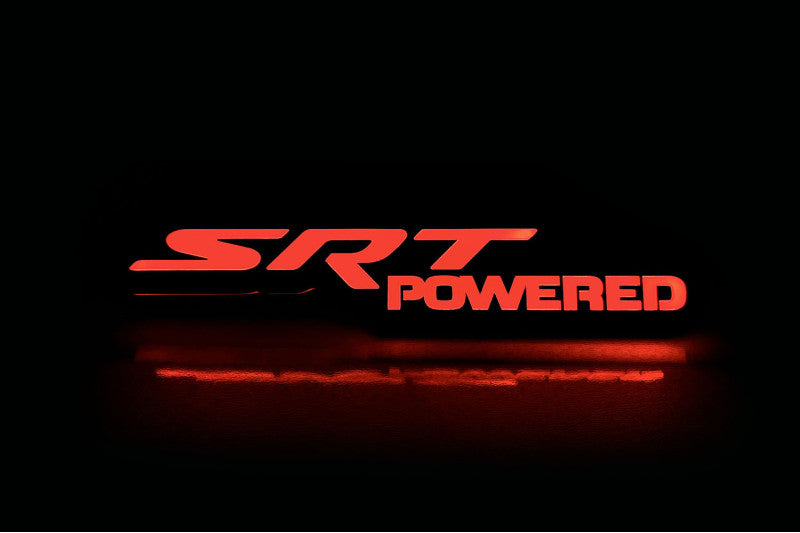 Chrysler Illuminated LED Radiator Grille Emblems and Badges with SRT powered logo Chrysler Led Emblems decoinfabric