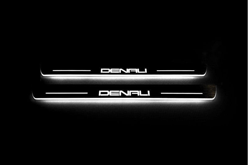 GMC Terrain II 2018+ LED Door Sill With Logo DENALI GMC Led Door Sills opdesign