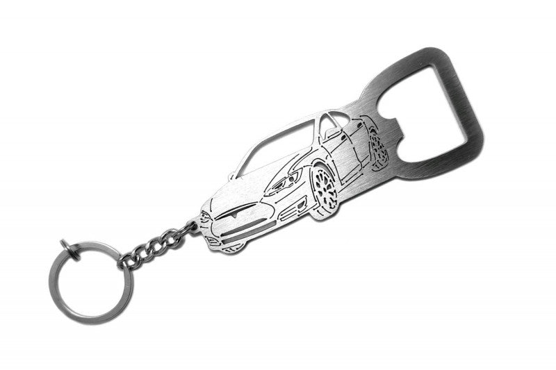 Keychain Bottle Opener for Tesla Model S 2012+ Keychains opdesign