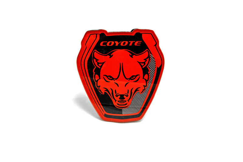 Ford Mustang Radiator grille emblem with Mustang Dark Coyote logo (Type 1) Ford emblems decoinfabric