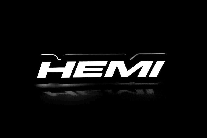 Chrysler Illuminated LED Radiator Grille Emblems and Badges with Hemi (type 1) logo Chrysler Led Emblems decoinfabric