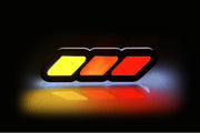 Toyota Illuminated LED Radiator Grille Emblems and Badges with TRD Tricolor (type 1) logo Toyota Led Emblems decoinfabric