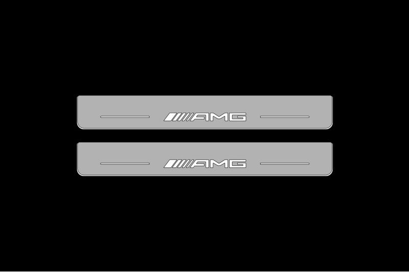 Mercedes C-Class W206 2021+ Car Door Sill With Logo AMG Mercedes Led Door Sills opdesign