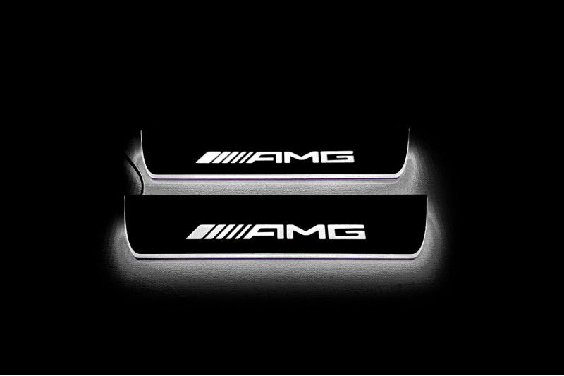 Mercedes GLE II W167 2019+ Car Door Sill With Logo AMG Mercedes Led Door Sills opdesign