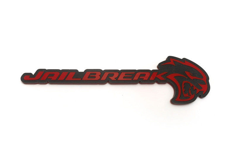 Dodge Challenger trunk rear emblem between tail lights with Jailbreak Hellcat logo (BIG Size) Dodge emblems decoinfabric