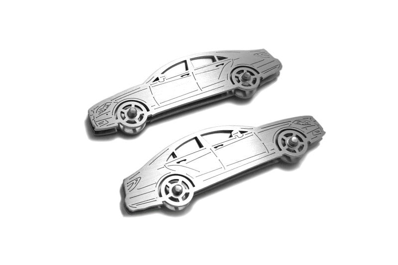 Mercedes CLS-Class II (C218) (2010-2018) Floor Mat Emblem Set – Stainless Steel Badges Car Mats Badges Decoin