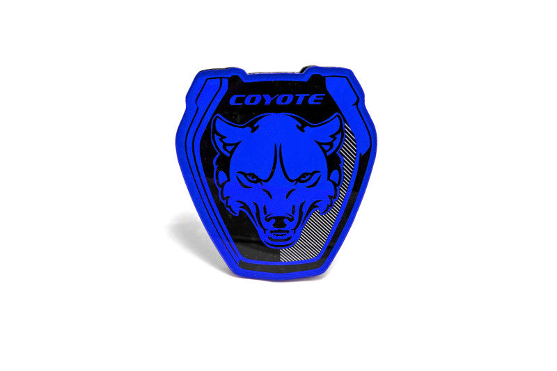Ford Mustang Radiator grille emblem with Mustang Dark Coyote logo (Type 1) Ford emblems decoinfabric