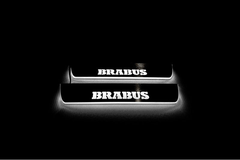 Mercedes S-Class W223 2020+ Auto Door Sill Plates With Logo Brabus