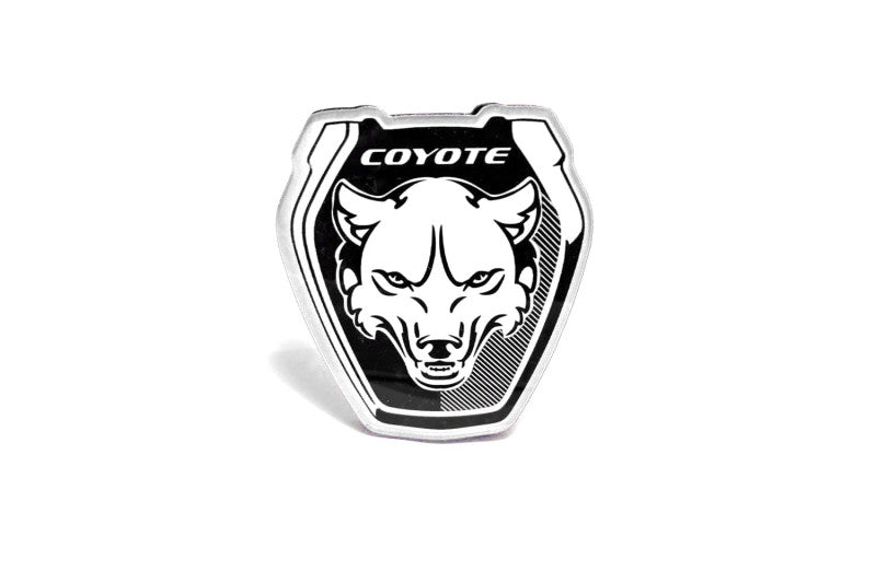 Ford Mustang Radiator grille emblem with Mustang Dark Coyote logo (Type 1) Ford emblems decoinfabric