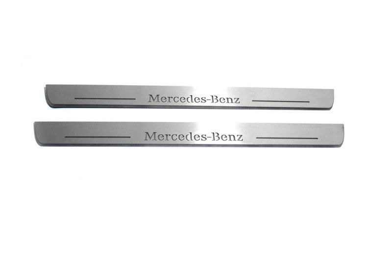 Mercedes GLS II 2019+ Auto Door Sill Plates With Logo Mercedes-Benz