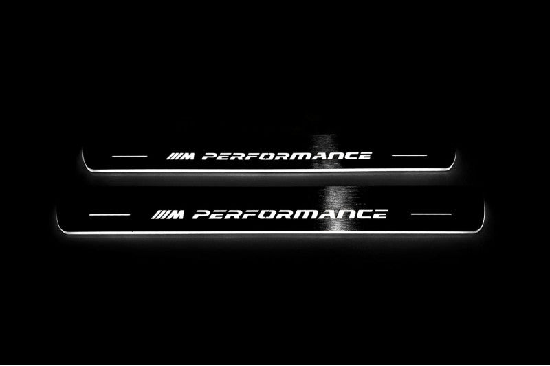 BMW 5 G30 2017-2023 Led Door Sill Pro with M Performance logo BMW Led Door Sills opdesign