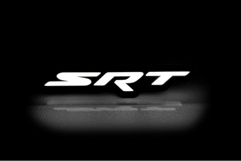 Dodge Illuminated LED Radiator Grille Emblems and Badges with SRT (type 1) logo Dodge Led emblems decoinfabric
