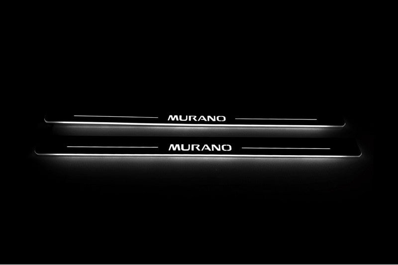 Nissan Murano II 2008-2014 LED Door Sills With Logo Murano Nissan Led Door Sills opdesign