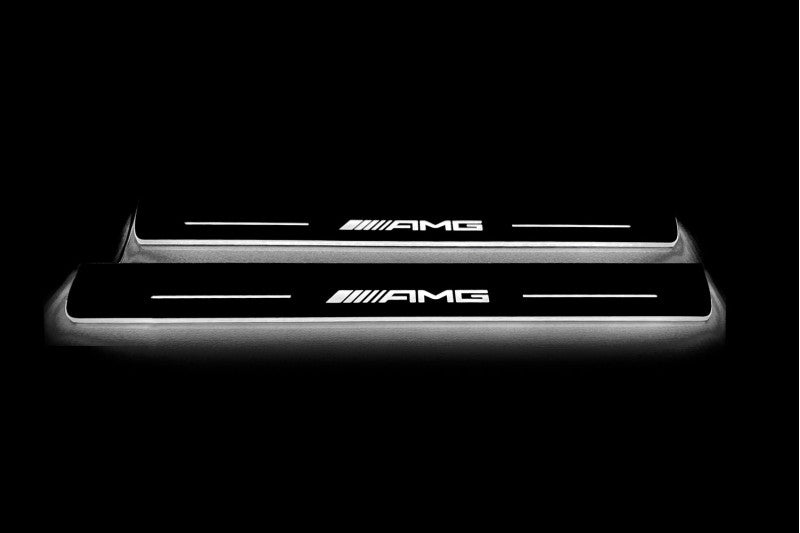 Mercedes G-Class W464 2018+ LED Door Sills PRO With Brabus G800 Logo (Copy) Mercedes Led Door Sills opdesign
