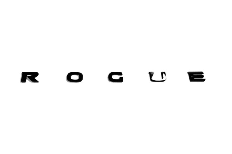 Nissan Rogue III 2021+ tailgate trunk rear 3D emblem with Rogue logo (Type MIXT) Nissan emblems decoinfabric