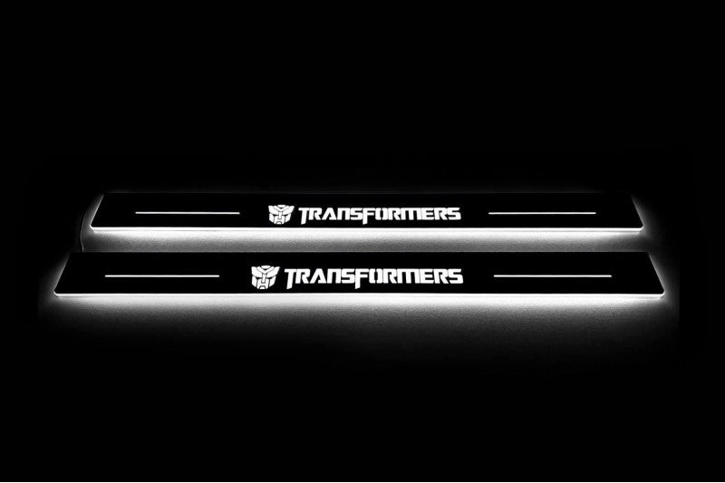 Chevrolet Camaro V 2009-2015 Auto Door Sills With Transformers Logo Chevrolet Led Door Sills opdesign