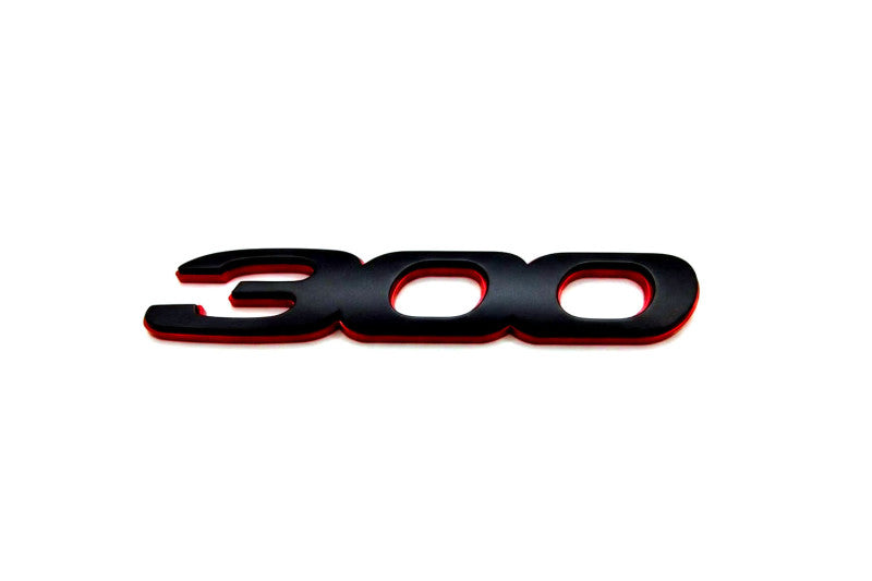 Chrysler tailgate trunk rear 3D emblem with 300 logo (type MIXT) Var. 1 Chrysler emblems decoinfabric