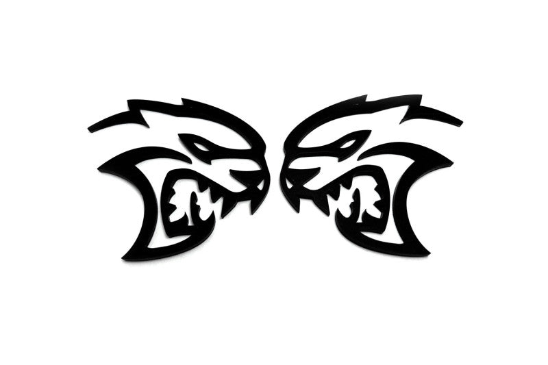 Chrysler 300C II emblem for fenders with Hellcat logo (Type Mono) Chrysler emblems decoinfabric