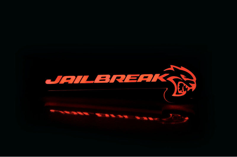 Dodge Illuminated LED Radiator Grille Emblems and Badges with Jailbreak Hellcat logo Dodge Led emblems decoinfabric