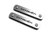 Stainless Steel Floor Mats Emblems Set Badges with Citroen Logo Car Mats Badges Decoin