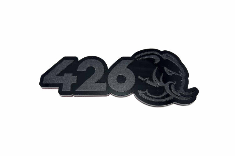 Dodge tailgate trunk rear emblem with 426 Hellephant logo Dodge emblems decoinfabric