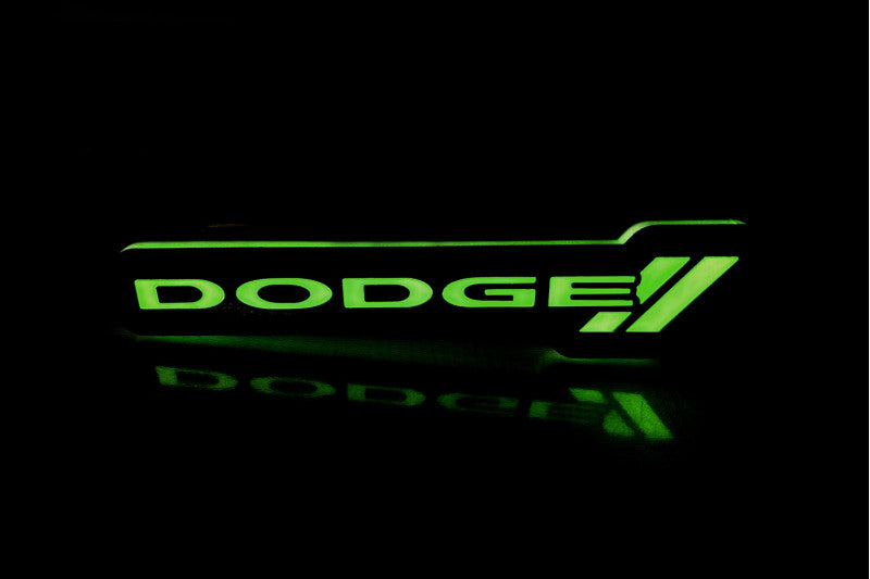 Dodge Illuminated LED Radiator Grille Emblems and Badges with Dodge (type 2) logo Dodge Led emblems decoinfabric