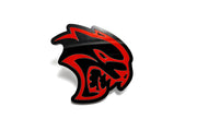 DODGE Radiator grille emblem with Hellcat logo (type 3) Dodge emblems decoinfabric