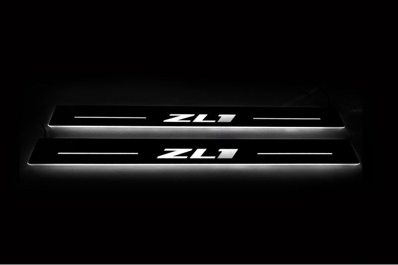 Chevrolet Camaro VI 2016+ Auto Door Sills With Logo ZL1