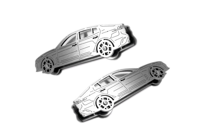 Kia Sportage V (2021+) Floor Mat Emblem Set – Stainless Steel Badges Car Mats Badges Decoin