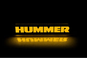 Hummer Illuminated LED Radiator Grille Emblems and Badges with Hummer logo Hummer Led Emblems decoinfabric