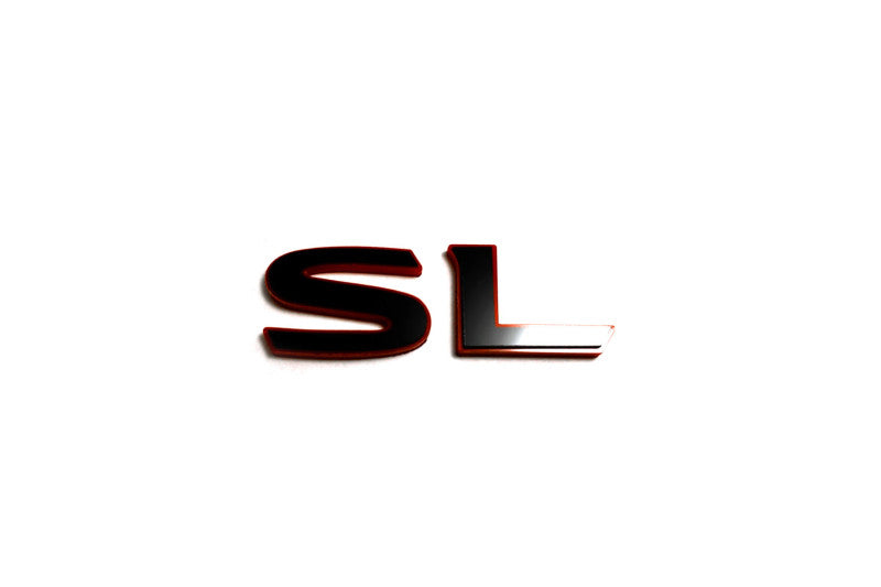Nissan X-Trail T32 tailgate trunk rear 3D emblem with SL logo (Type MIXT) Nissan emblems decoinfabric