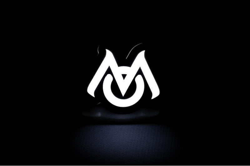 Chrysler Illuminated LED Radiator Grille Emblems and Badges with Mopar (type 3) logo Chrysler Led Emblems decoinfabric