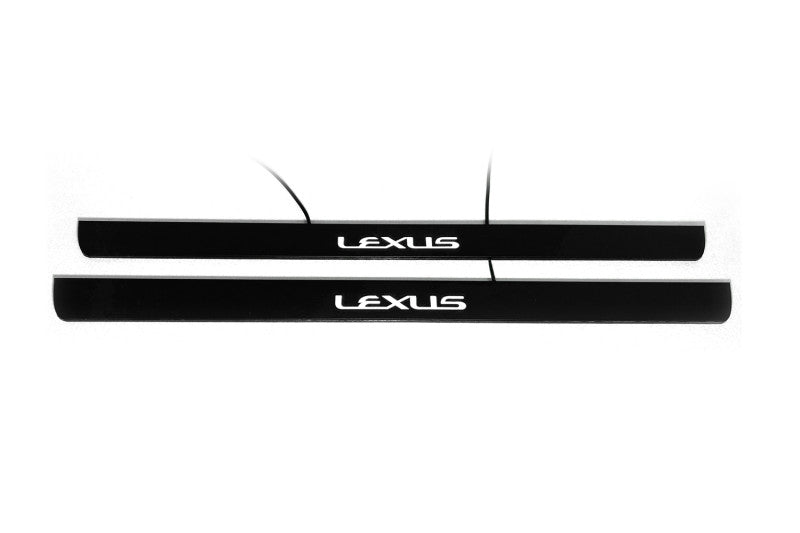 Lexus GX I 2002-2009 Led Door Sill Pro With Logo Lexus (Premium Painting)