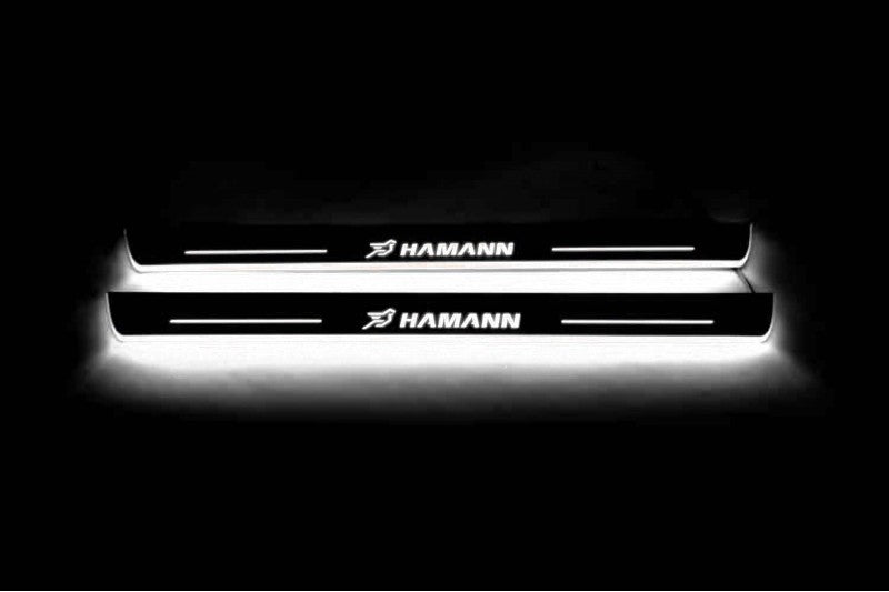 Soleiras das portas com led BMW X5 F15 com logotipo HAMANN