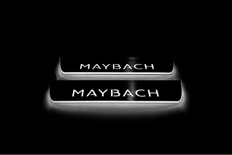 Mercedes S-Class W223 2020+ Auto Door Sill Plates With Logo Maybach