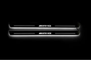 Mercedes C W205 Coupe 2014-2021 Door Sill Led Plate With AMG Logo Mercedes Led Door Sills opdesign