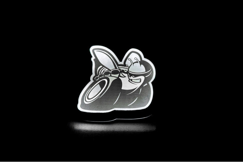 Dodge Illuminated LED Radiator Grille Emblems and Badges with Scatpack (type 1) logo Dodge Led emblems decoinfabric