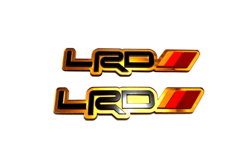 Lexus Emblem & Badges set with LRD logo (Type 1) Lexus emblems decoinfabric