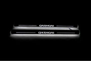 Nissan Qashqai I 2007-2014 LED Door Sills With Logo Qashqai Nissan Led Door Sills opdesign