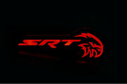 Jeep Illuminated LED Radiator Grille Emblems and Badges with SRT HellHawk logo Jeep Led Emblems decoinfabric